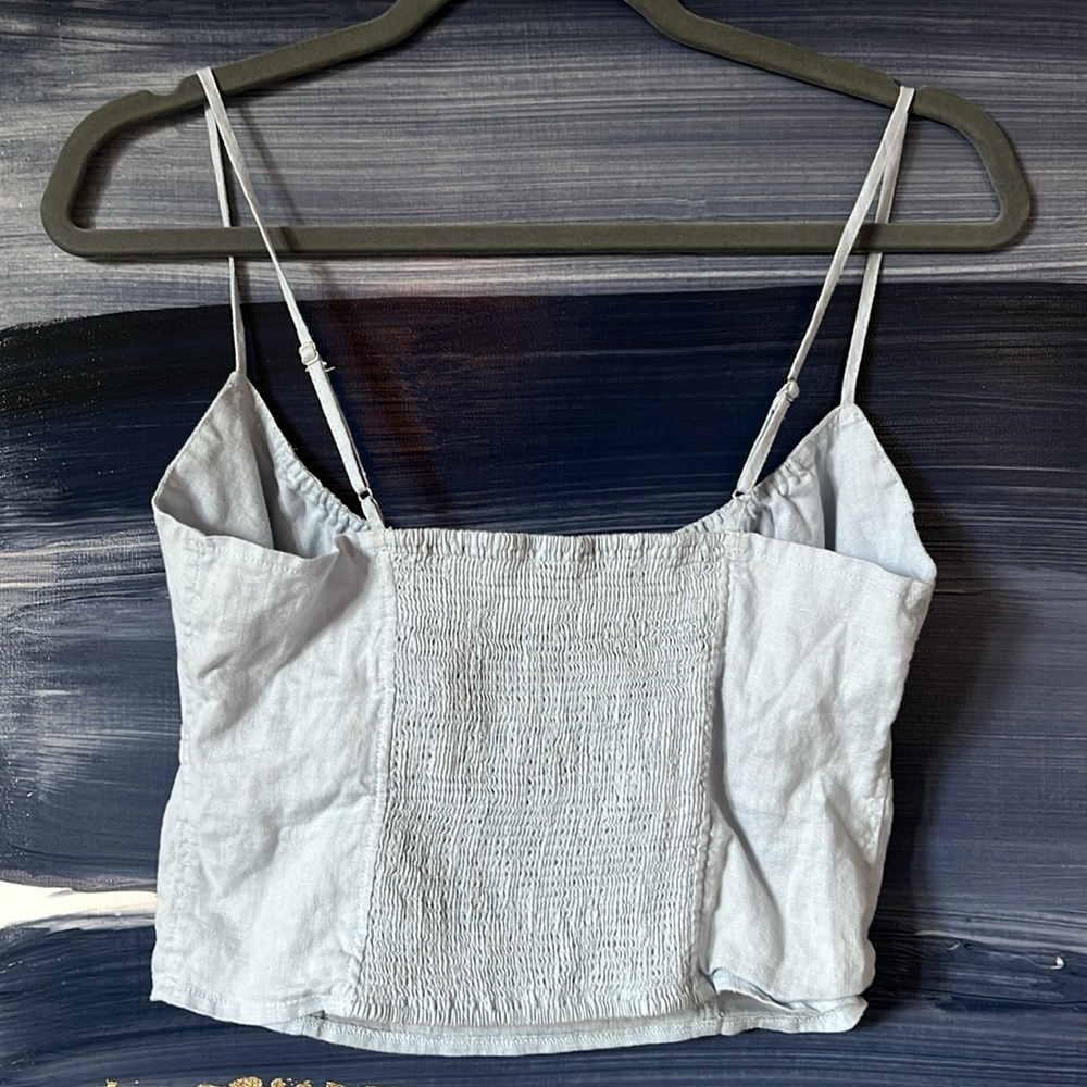 Brandy Melville linen crop tank - Picture 2 of 2